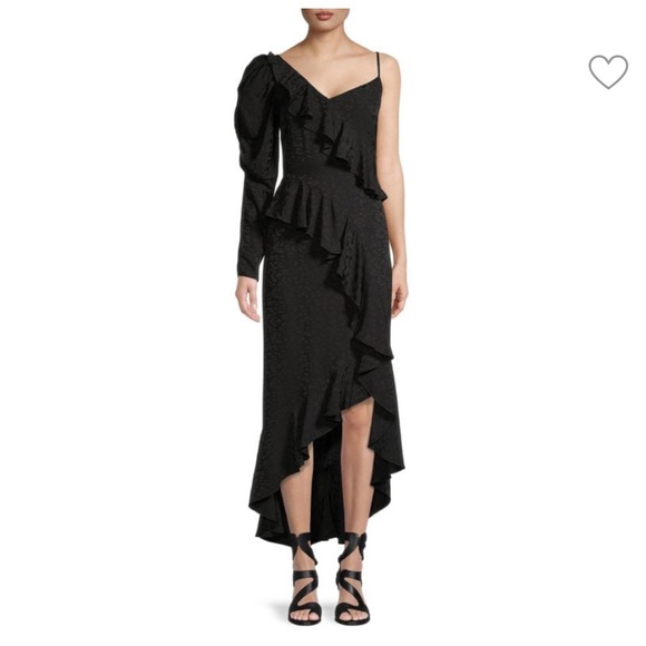 Pasqualena Asymmetrical One Shoulder Midi Dress🆕